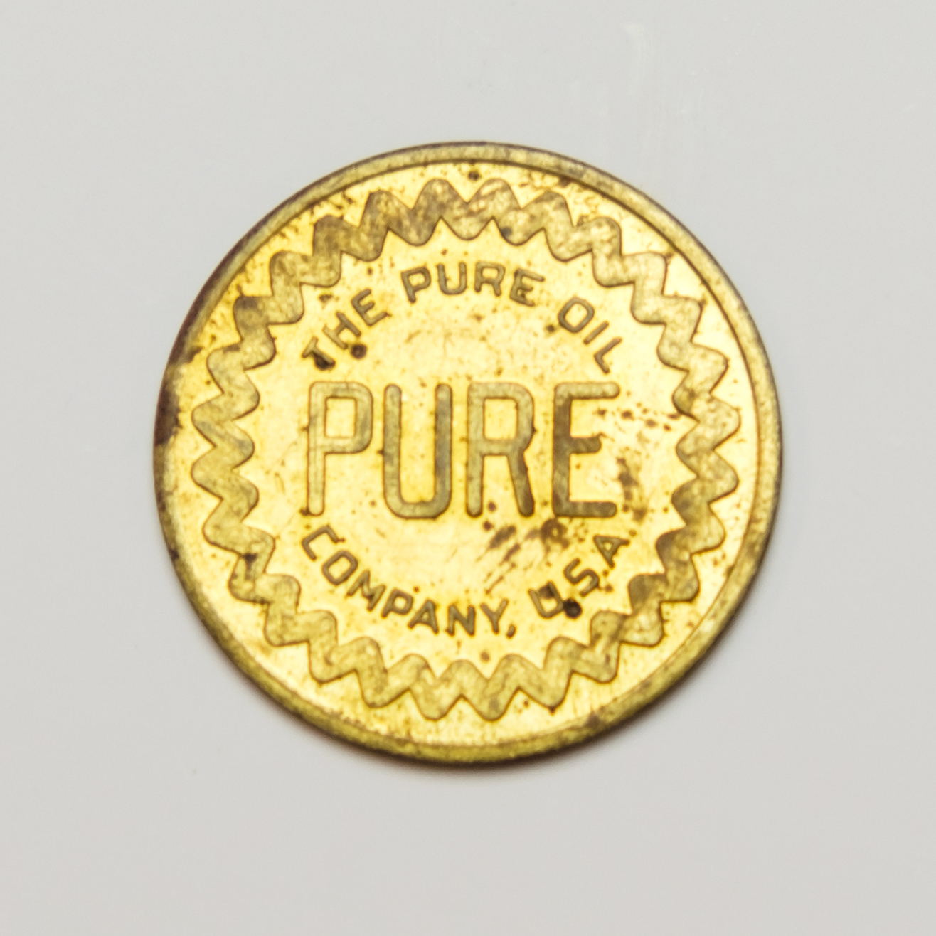 Pure Oil Token . Local History Digital Collection