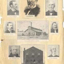 H. Clay Turley; J. H. Waite; W. P. Martin; Joseph Jefferson; The Harty Spring Works; Enos Reed; Dr. Shackelford; German M. E. Church; A. W. Buskirk 