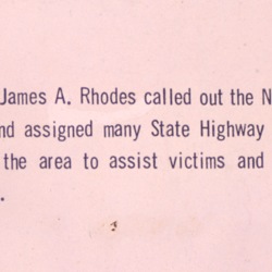 Governor James A. Rhodes, the National Guard, and the State Highway Patrol 