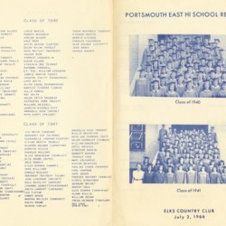 Portsmouth East Hi School Reunion