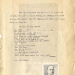 W. J. Lampton; Letter; New York City; Died in 1917