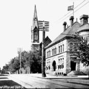 Post office and Sixth Street Methodist Church,<br />
Portsmouth, O.