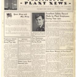 Portsmouth Plant News January 1942, front page