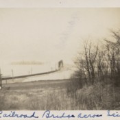 1945 Portsmouth Flood-Railroad Bridge across Scioto River
