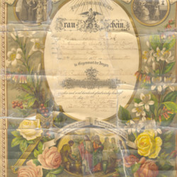 John Linck and Mary Amelia Buechler Marriage Certificate