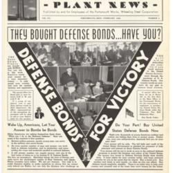 Portsmouth Plant News February 1942, front page