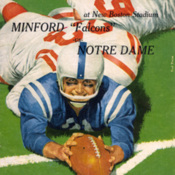 Football program-Notre Dame vs. Minford