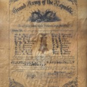 Grand Army of the Republic - Bailey Post 164 Formation Document