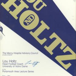 Autographed Lou Holtz Poster