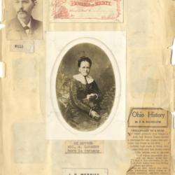 Will; Reward of Merit; Mrs. A. Lorberg, Henry A. Lorberg&#039;s mother; Ohio History by J. H. Galbraith; J. D. Merritt, photographer on Second (2nd) Street 