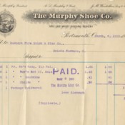Murphy Shoe Company Invoice