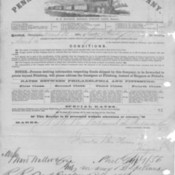 Pennsylvania Railroad Company freight Receipt 
