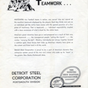 Detroit Steel Corporation<br /><br />
Ad in football program