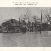 1937 Portsmouth Flood Postcard
